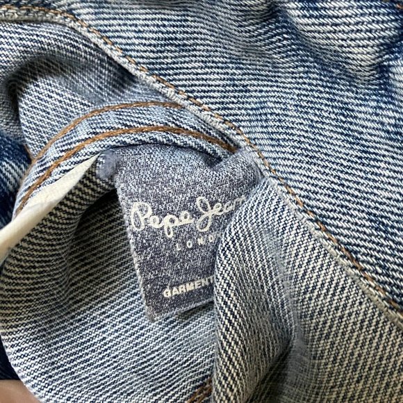Vintage Pepe Jeans  Trucker Denim Jean Vest - Picture 5 of 9